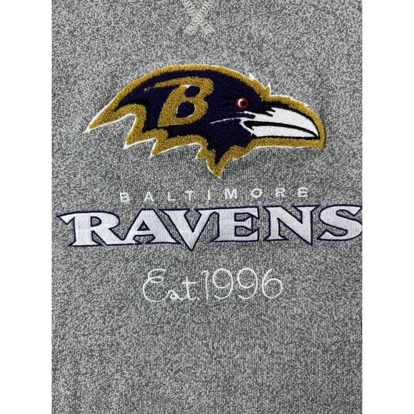 Tommy Bahama Womens Baltimore Ravens Pullover S Gray Cozy Game Day Tailgate Boho - Picture 2 of 12